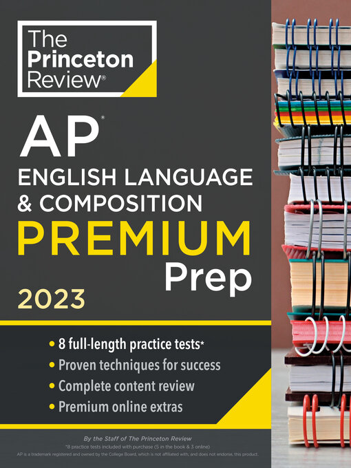 Title details for Princeton Review AP English Language & Composition Premium Prep, 2023 by The Princeton Review - Available